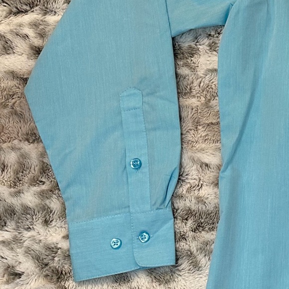 Chef  Uniform Women Sz large Long Sleeve Button New Baby Blue new - Picture 12 of 15